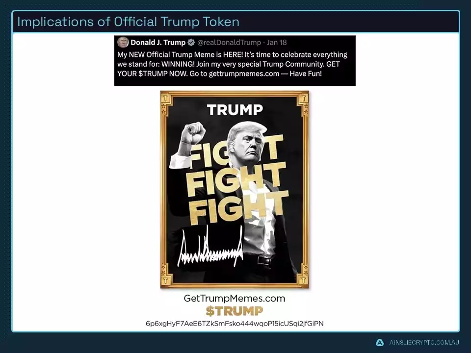 Implications of Official Trump Token